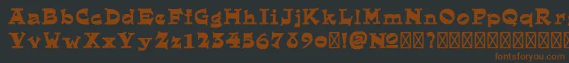 El Dorado Bold Demo-Schriftart – Braune Schriften auf schwarzem Hintergrund