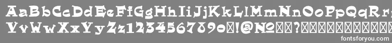 フォントEl Dorado Bold Demo – 灰色の背景に白い文字