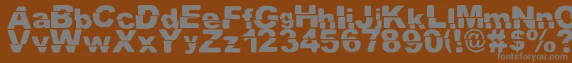 Шрифт El ExtraРґo – серые шрифты на коричневом фоне