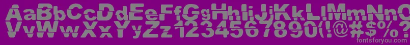 El ExtraРґo Font – Gray Fonts on Purple Background