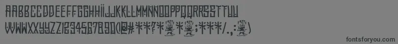El Forastero Font – Black Fonts on Gray Background