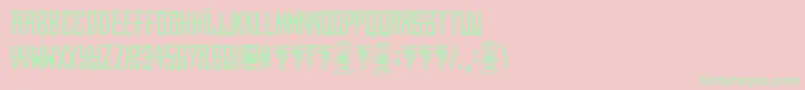 El Forastero Font – Green Fonts on Pink Background