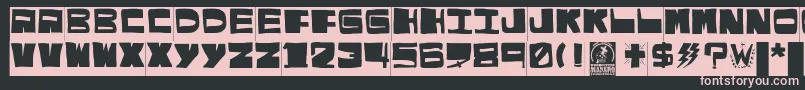 El puto amo Font – Pink Fonts on Black Background