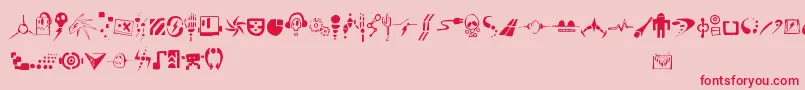 Artefekt Font – Red Fonts on Pink Background