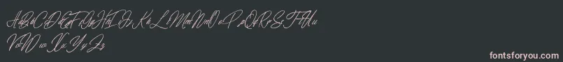 elaineighteen Font – Pink Fonts on Black Background