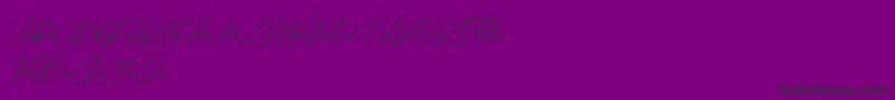Więcej informacji o czcionce elaineighteen Czcionka elaineighteen – czarne czcionki na fioletowym tle