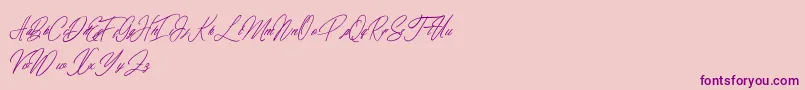 fuente elaineighteen – Fuentes Moradas Sobre Fondo Rosa