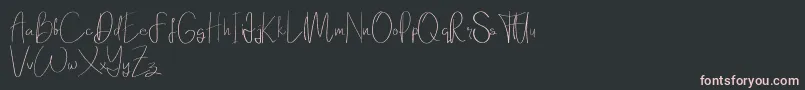 Шрифт Elanor demo – розовые шрифты на чёрном фоне