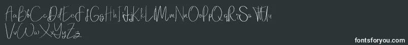 Elanor demo-Schriftart – Weiße Schriften