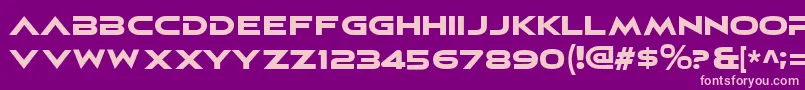 elasis rg Font – Pink Fonts on Purple Background