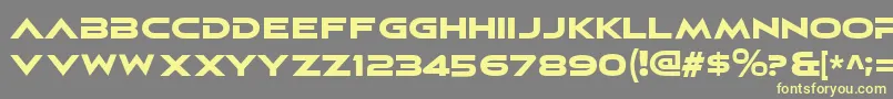 elasis rg Font – Yellow Fonts on Gray Background