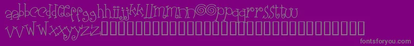 Elasw    Font – Gray Fonts on Purple Background