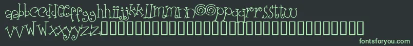 Elasw    Font – Green Fonts on Black Background