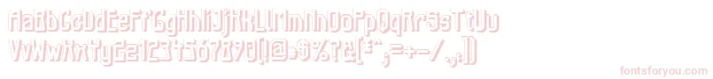Elb Tunnel Schatten Font – Pink Fonts on White Background