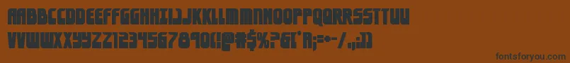 eldebaranbold Font – Black Fonts on Brown Background