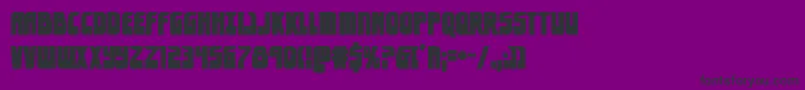 eldebaranbold-Schriftart – Schwarze Schriften auf violettem Hintergrund