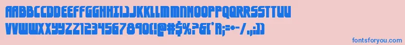 eldebaranbold Font – Blue Fonts on Pink Background
