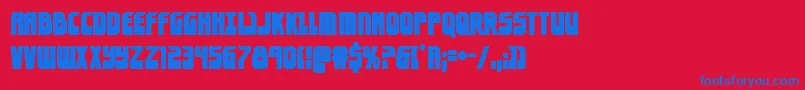 eldebaranbold Font – Blue Fonts on Red Background