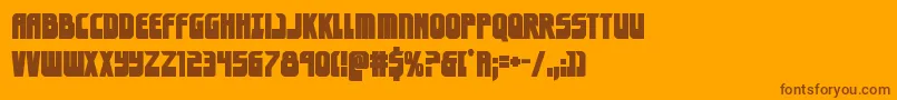 eldebaranbold Font – Brown Fonts on Orange Background