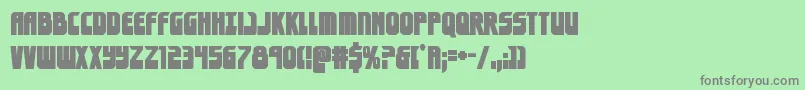 eldebaranbold Font – Gray Fonts on Green Background