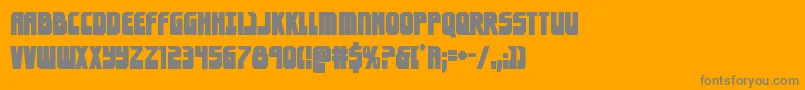 eldebaranbold Font – Gray Fonts on Orange Background