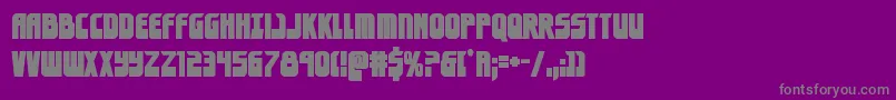 eldebaranbold-Schriftart – Graue Schriften auf violettem Hintergrund