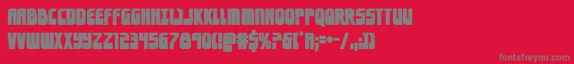 eldebaranbold-Schriftart – Graue Schriften auf rotem Hintergrund