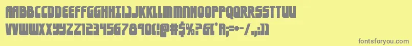 eldebaranbold Font – Gray Fonts on Yellow Background