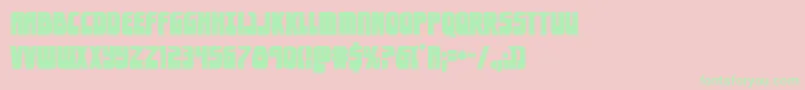 eldebaranbold Font – Green Fonts on Pink Background