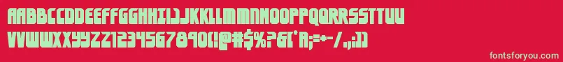 eldebaranbold Font – Green Fonts on Red Background