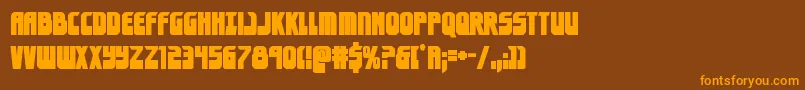eldebaranbold Font – Orange Fonts on Brown Background
