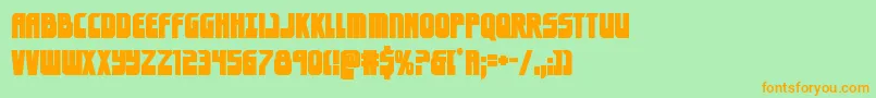 eldebaranbold Font – Orange Fonts on Green Background