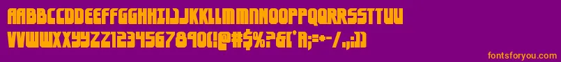 eldebaranbold Font – Orange Fonts on Purple Background