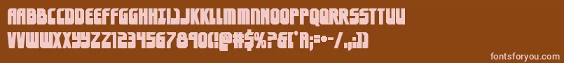 eldebaranbold Font – Pink Fonts on Brown Background