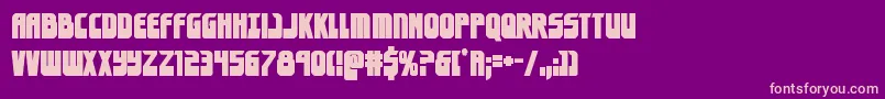 eldebaranbold Font – Pink Fonts on Purple Background