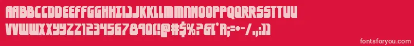 eldebaranbold Font – Pink Fonts on Red Background