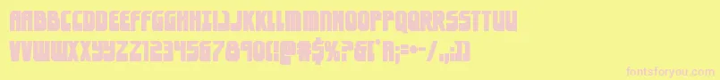 eldebaranbold Font – Pink Fonts on Yellow Background