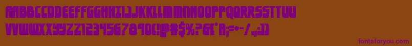 eldebaranbold Font – Purple Fonts on Brown Background