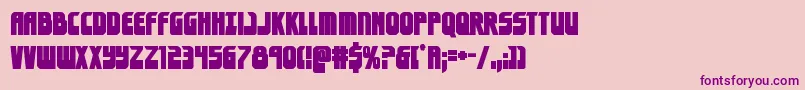 eldebaranbold-Schriftart – Violette Schriften auf rosa Hintergrund
