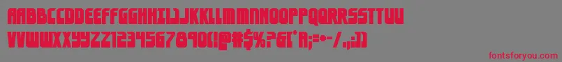 eldebaranbold Font – Red Fonts on Gray Background
