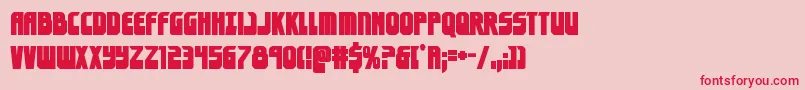 eldebaranbold Font – Red Fonts on Pink Background