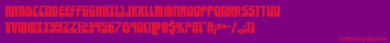 eldebaranbold Font – Red Fonts on Purple Background