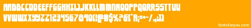 フォントeldebaranbold – オレンジの背景に白い文字