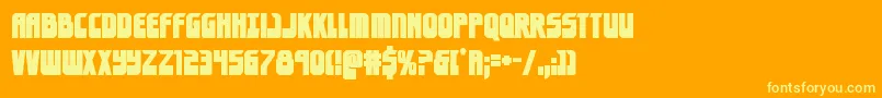 eldebaranbold Font – Yellow Fonts on Orange Background
