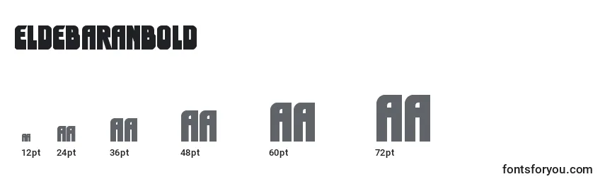 Размеры шрифта Eldebaranbold (125857)