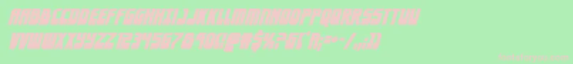 eldebaranboldital Font – Pink Fonts on Green Background