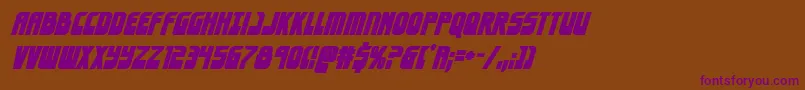 Шрифт eldebaranboldital – фиолетовые шрифты на коричневом фоне