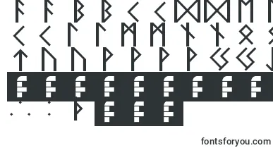 elder futhark font – futuristic Fonts