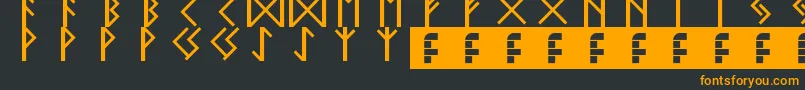 Lisätietoja elder futhark-fontista elder futhark-fontti – oranssit fontit mustalla taustalla