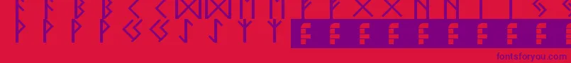 fuente elder futhark – Fuentes Moradas Sobre Fondo Rojo